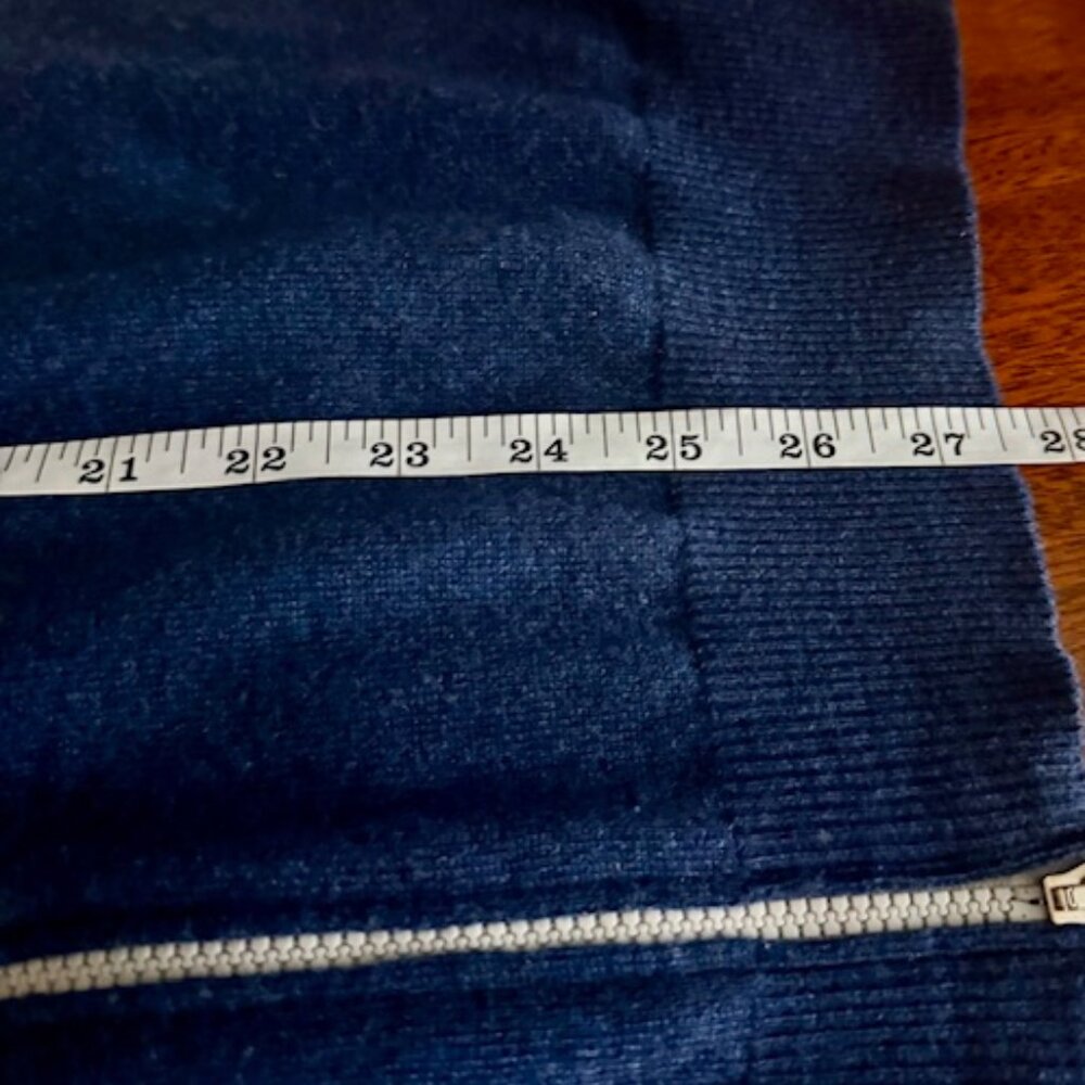 Brunello Cucinelli Full Zip Cashmere Sweater Azure Blue, SZ 50 EU, Med. $2000 RT - Picture 8 of 12
